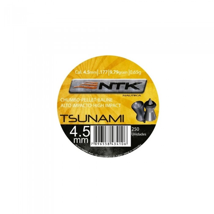 Chumbinho Tsunami 4,5 MM - 250 UN - NAUTIKA