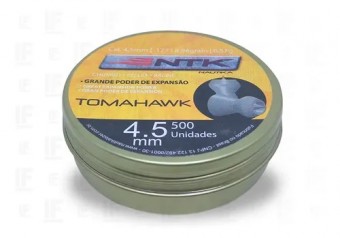 Chumbinho Tomahawk 4,5 MM - 500 UN - NAUTIKA