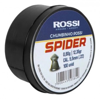 Chumbinho Rossi Spider 5.5MM - 100UN