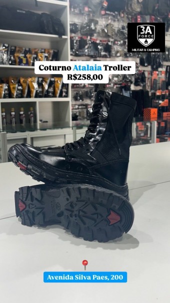 Coturno Troller ATALAIA - Preto 
