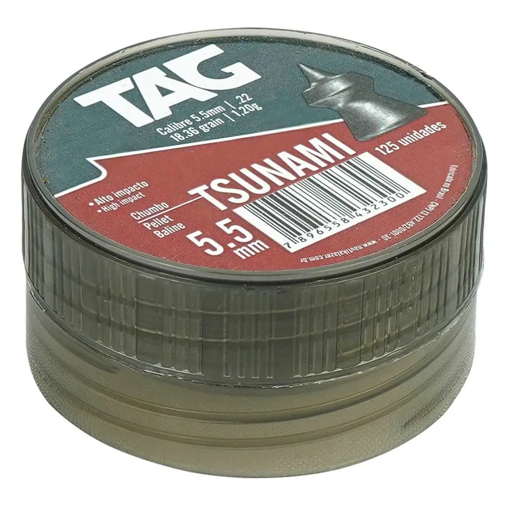 Chumbinho Tsunami 5,5 MM - 125 UN - TAG | 3A