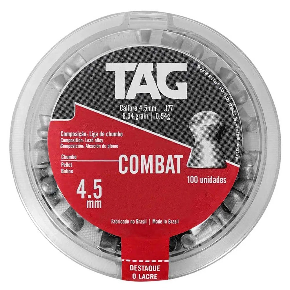 Chumbinho Combat 4,5 MM - 100 UN - TAG | 3A